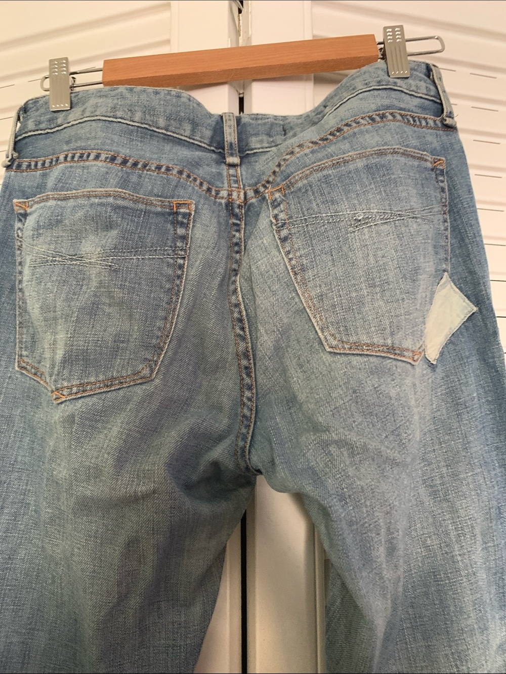 GAP Light Blue Straight Jeans with Patch Details - Picture 8 of 9